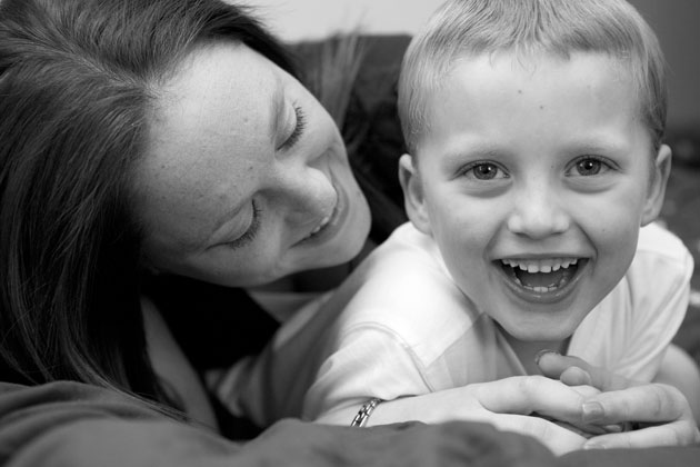 fun mother and son portrait essex
