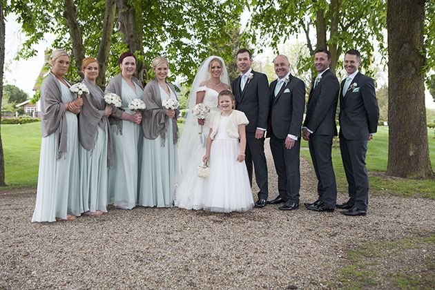 Wedding group bridal party Channels Essex