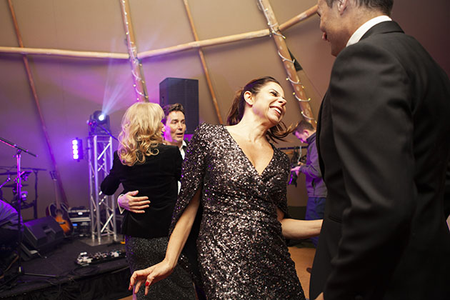 Guests dancing at a party