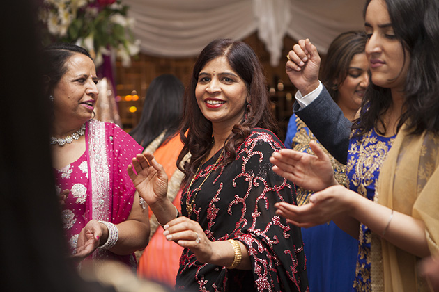 Women dancing at an Indian birthday party