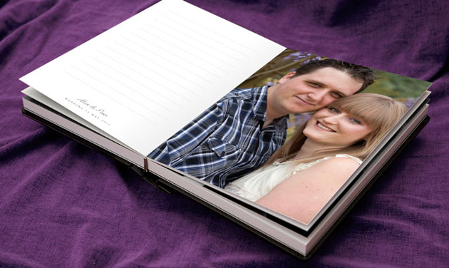 personalised wedding guest book