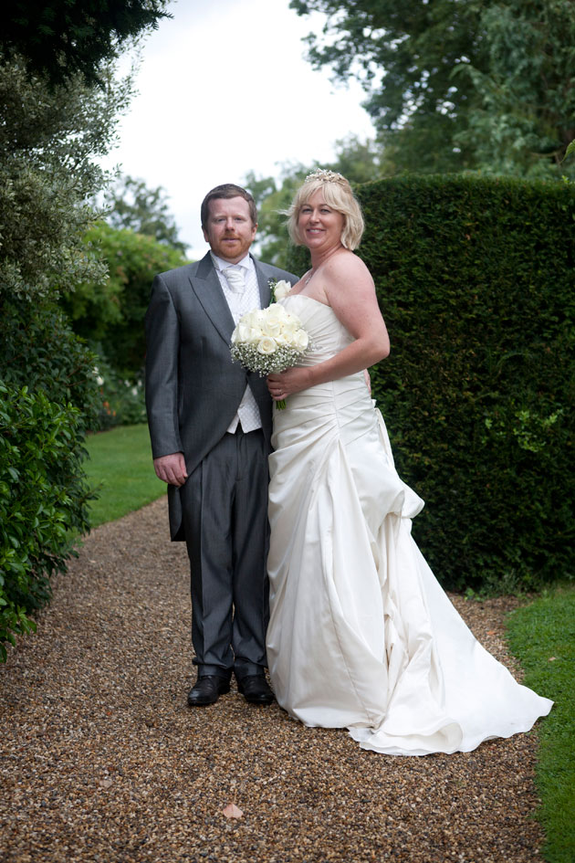 bride and groom blake hall essex