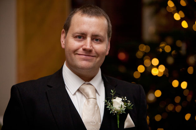 groom portrait christmas hylands house