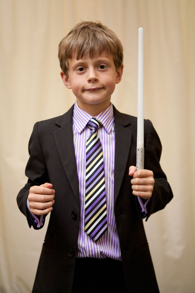 child at newland hall wedding