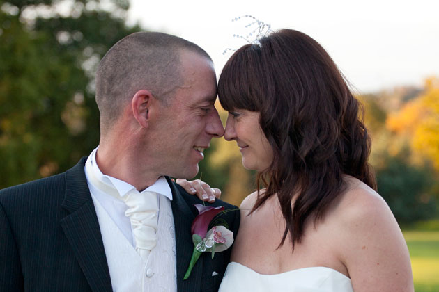 bride and groom colne valley essex