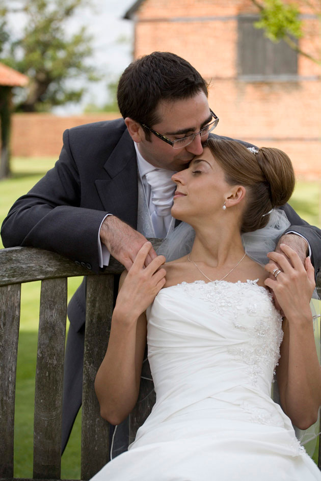 relaxed portrait bride and groom channels