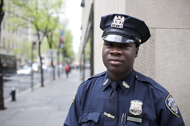new york policeman portrait