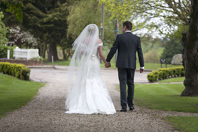 Avenue of trees bride and groom Channels