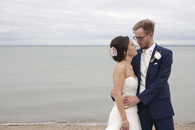 Bride Groom On Beach 2