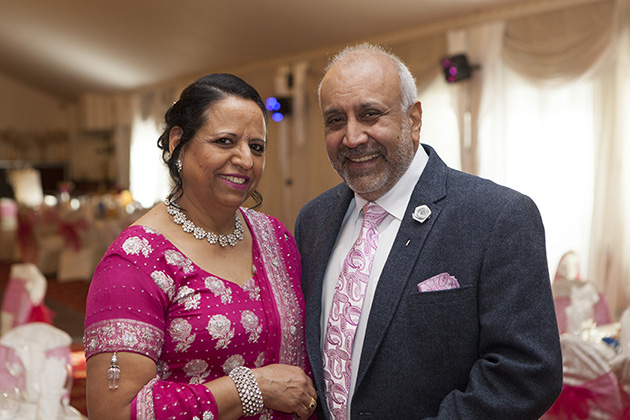 Sikh couple looking at camera