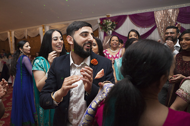 Crowd of people at a party on the dance floor