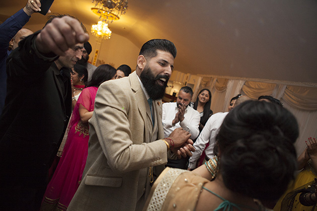 Crowd of people at a party on the dance floor