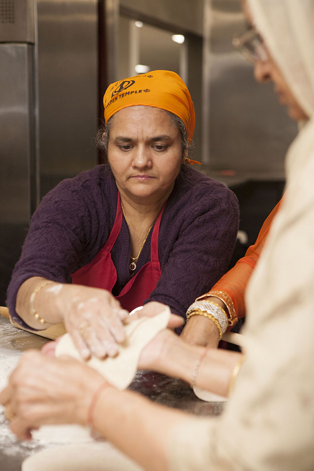 Indian woman making chapati