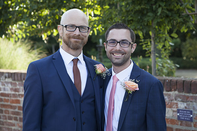 Portrait of groom with his father at Vaulty Manor