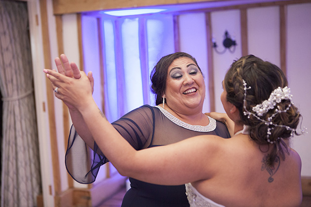 Bride dancing with her mother
