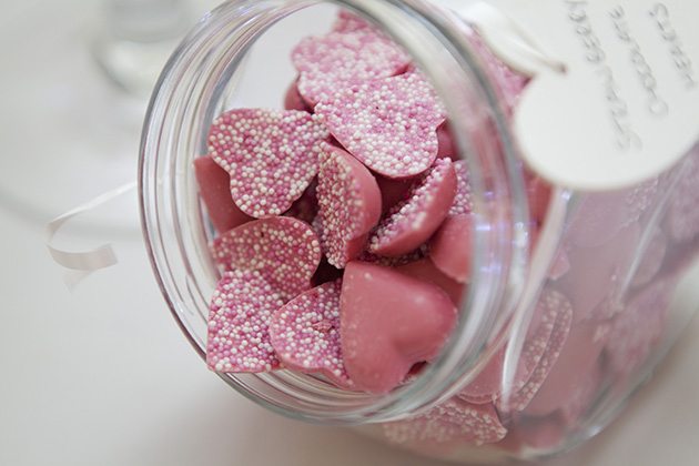 Close up of sweets in a jar